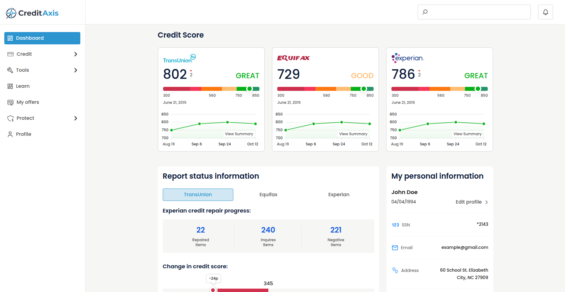 CRM Dashboard